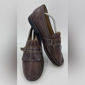 Johnston & Murphy Men's Size 11M Brown Buckle Strap Leather Loafer Shoes‎ 7440